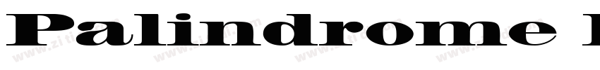Palindrome Black SSi字体转换
